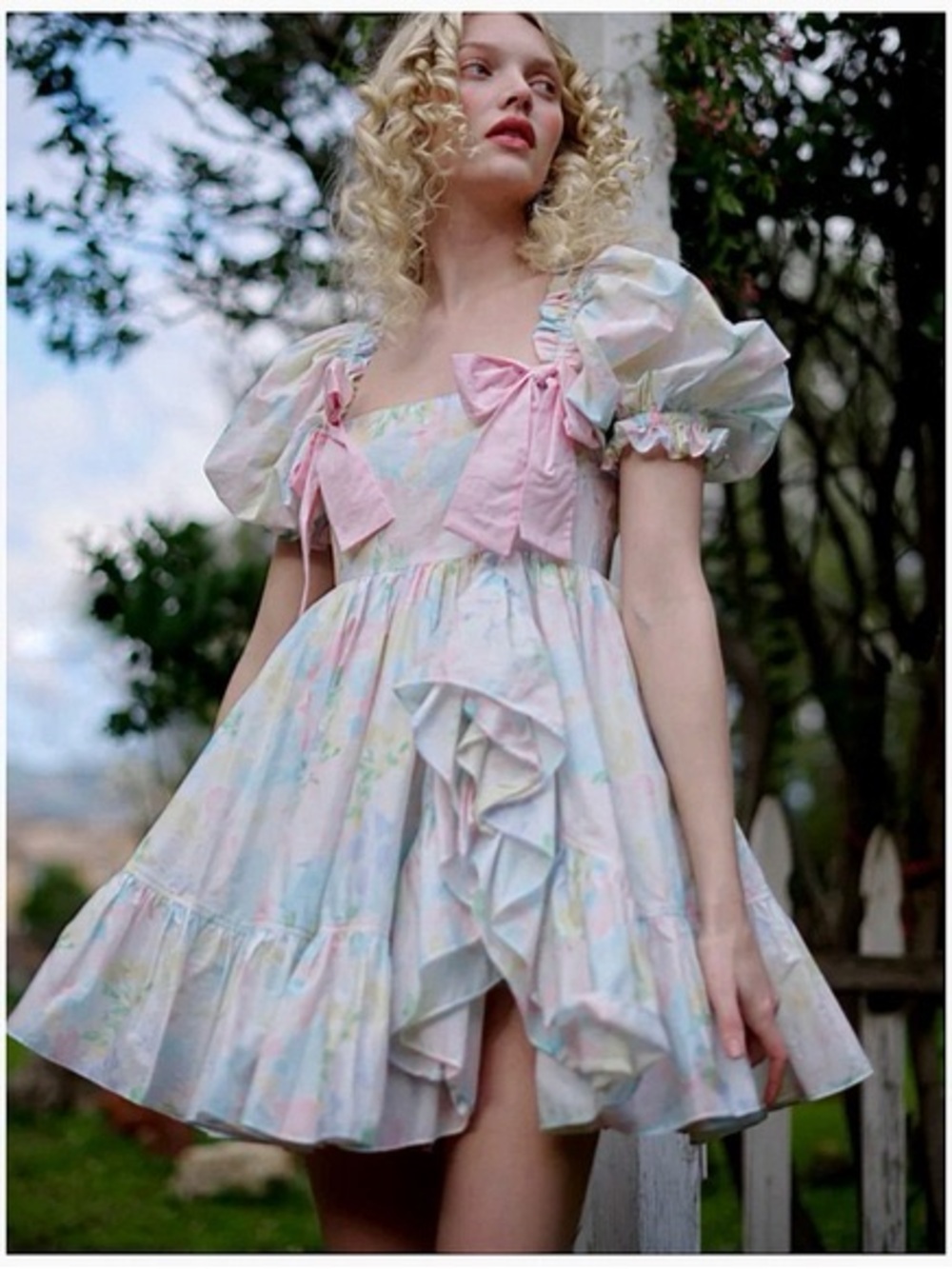 Selkie sweetcorn buttercream dress
